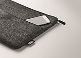 RPET felt zipped laptop bag