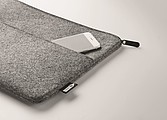 RPET felt zipped laptop bag