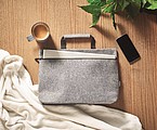 RPET felt zippered laptop bag