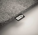 RPET felt zippered laptop bag