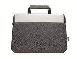 RPET felt zippered laptop bag
