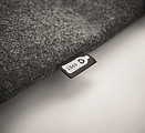 RPET felt zippered laptop bag