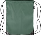 rPET polyester (210D) drawstring backpack, green