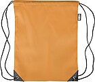rPET polyester (210D) drawstring backpack, orange