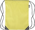 rPET polyester (210D) drawstring backpack, yellow