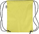 rPET polyester (210D) drawstring backpack, yellow
