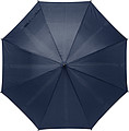 RPET Pongee (190T) automatic umbrella with eight panels. Metal frame and bamboo handle.