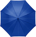 RPET Pongee (190T) automatic umbrella with eight panels. Metal frame and bamboo handle.
