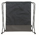 RPET PU drawstring bag 2 tone, french navy