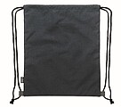 RPET PU drawstring bag 2 tone, french navy
