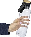 rPET single-walled drinking bottle (750 ml), neutral