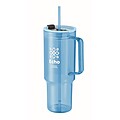 RPET tumbler 1200ml, transparent light blue