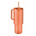 RPET tumbler 1200ml, transparent orange