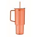 RPET tumbler 1200ml, transparent orange