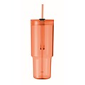 RPET tumbler 1200ml, transparent orange