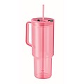 RPET tumbler 1200ml, transparent pink