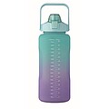 RPET water bottle 2000ml, turquoise