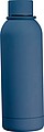 Rubberised drinking bottle with loop, 700 ml, dark blue