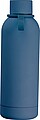 Rubberised drinking bottle with loop, 700 ml, dark blue
