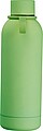 Rubberised drinking bottle with loop, 700 ml, green