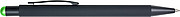 Rubberized black ballpen with rubber tip to operate capacitive screens.