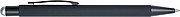 Rubberized black ballpen with rubber tip to operate capacitive screens.