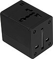 Rubberized travel adapter