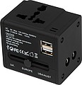 Rubberized travel adapter