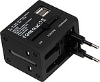 Rubberized travel adapter