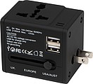 Rubberized travel adapter