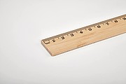 Ruler in bamboo 30 cm