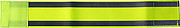 Safety arm band with two reflective stripes, for promotional use.