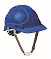 Safety helmet in ABS, royal blue