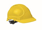 Safety helmet in ABS, yellow