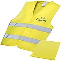 Safety vest in pouch yellow