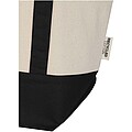 Sam 320 g/m2 GRS recycled cotton tote bag, solid black
