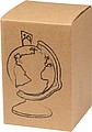 Savings box in globe shape, multicolor