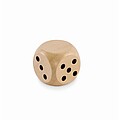 Schima wooden dice 3cm dia, wood
