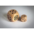 Schima wooden dice 3cm dia, wood