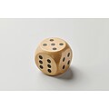 Schima wooden dice 5cm dia, wood