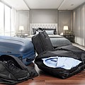 SCHWARZWOLF KIOTARI set of 3 black clothes bags