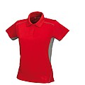SCHWARZWOLF PALISADE polo shirt, WOMEN red/grey M
