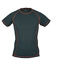 SCHWARZWOLF PASSAT MEN functional T-shirt, red seams, M