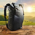 SCHWARZWOLF PEKTUSAN Practical rolltop backpack, black
