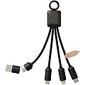 SCX.design C13 20W 5-in-1 charging cable, solid black