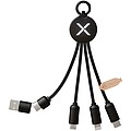 SCX.design C14 20W 5-in-1 charging cable, solid black