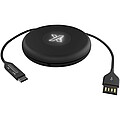 SCX.design C18 3-in-1 travel light-up cable, solid black