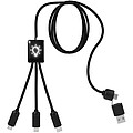 SCX.design C28 5-in-1 extended charging cable, solid black