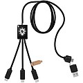 SCX.design C28 5-in-1 extended charging cable, solid black