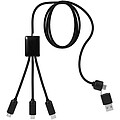 SCX.design C28 5-in-1 extended charging cable, solid black